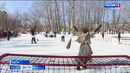 В Кургане впервые женщины играли в хоккей с мётлами